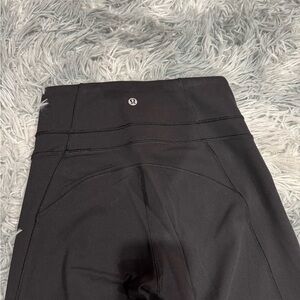 lululemon athletica Black Leggings with Center Back Logo Tag